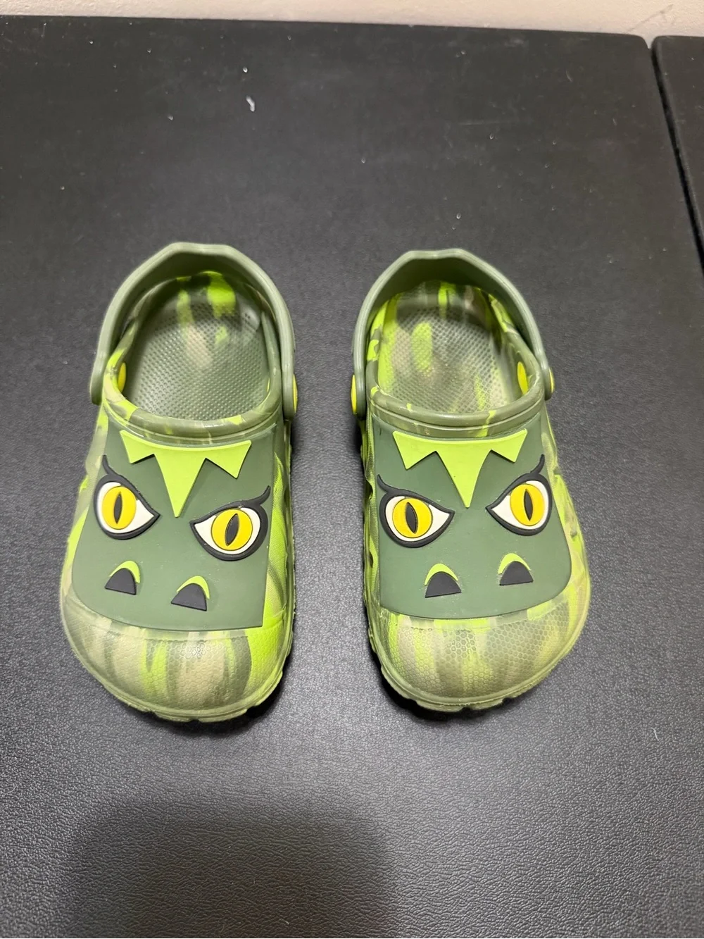 Members Mark Kids Green Alligator Clog Shoes - Fun Toddler Slip-Ons